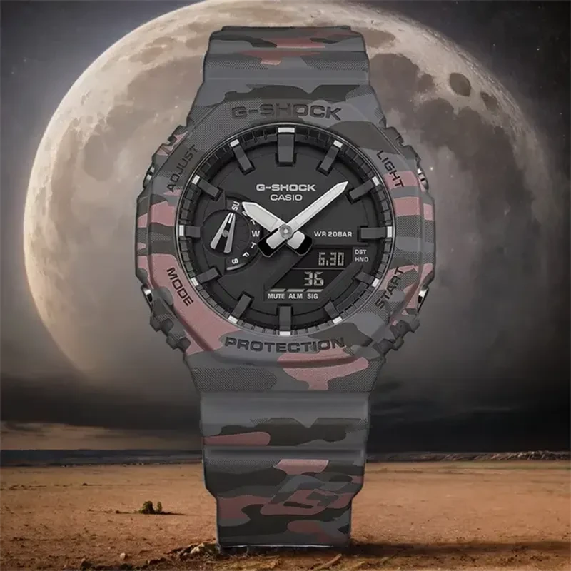 Casio G-Shock Gray Dial Ana-Digital Men's Watch- GA-2100CM-8A